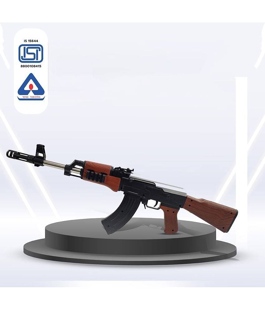 NHR AK47 Toy Gun with 500 Bullets, 24-inch Long Shooting Gun for Kids 8+ Years