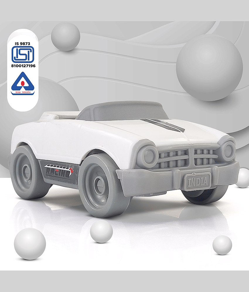 NHR Dinky Push Car Toy for Kids, Car for Kids, Toy Car, Toy for Kids, Push Car, Pull Car, Manual Pull Car Toy, Dinky Car-White