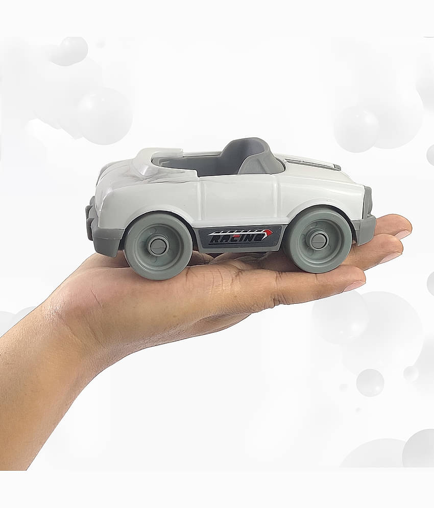 NHR Dinky Push Car Toy for Kids, Car for Kids, Toy Car, Toy for Kids, Push Car, Pull Car, Manual Pull Car Toy, Dinky Car-White