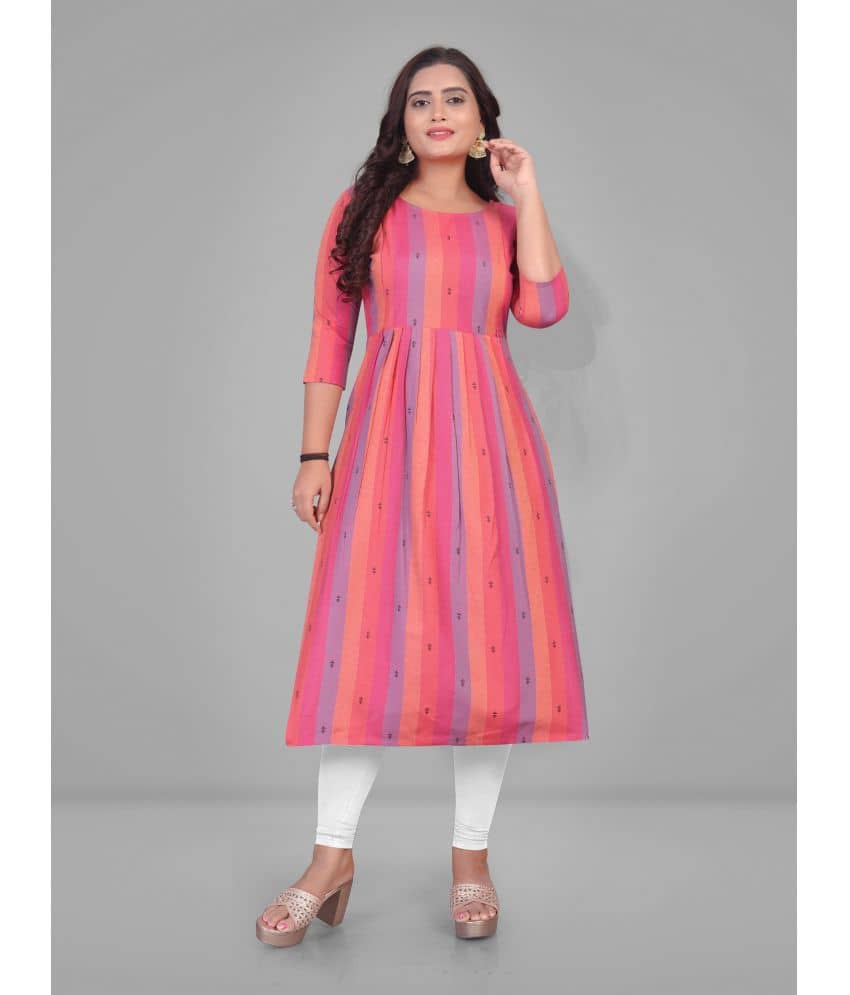 Parastri Pink Cotton Maternity Tops