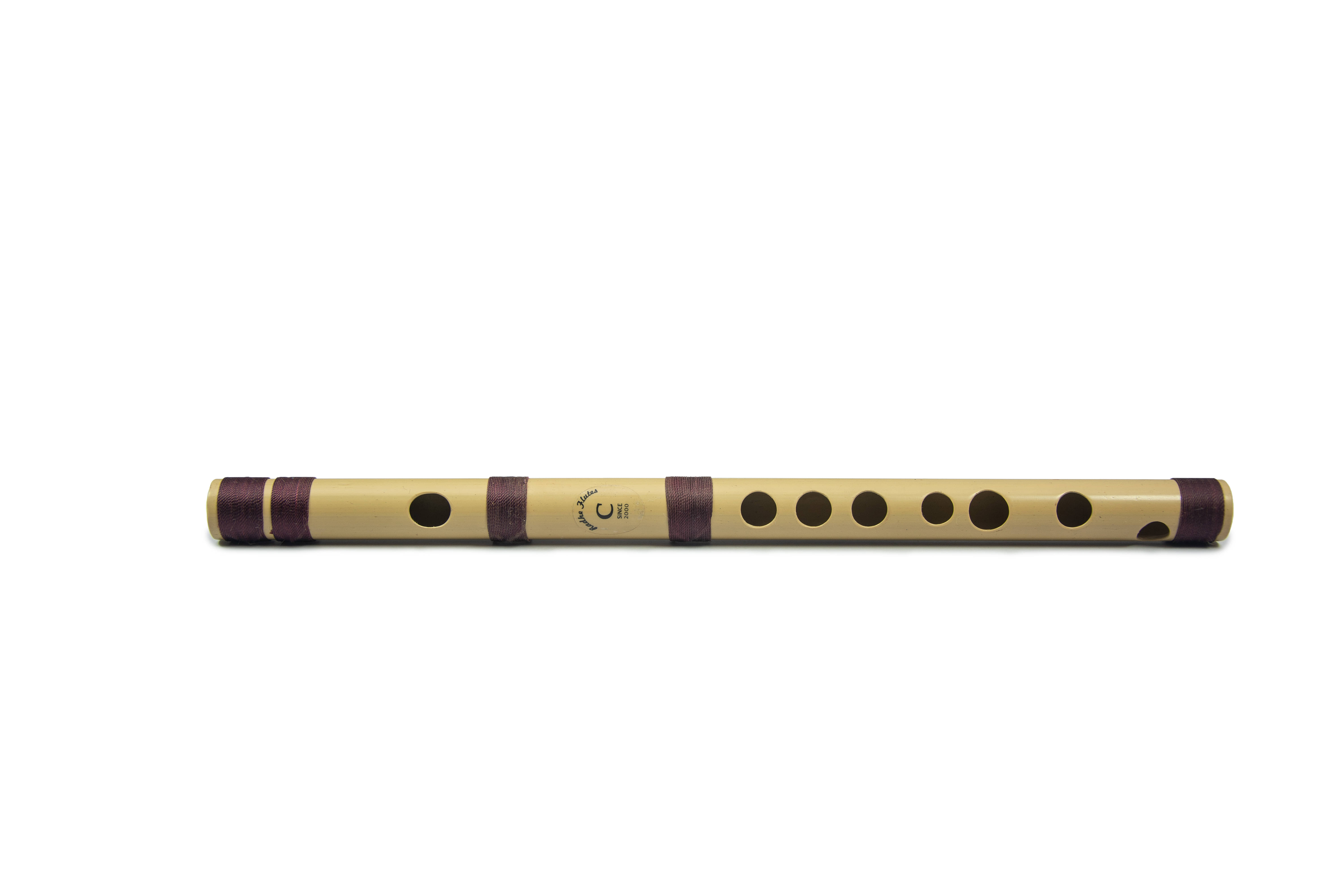     			Radhe Flutes PVC Fiber C Natural Bansuri Higher Octave Without Lip-Plate