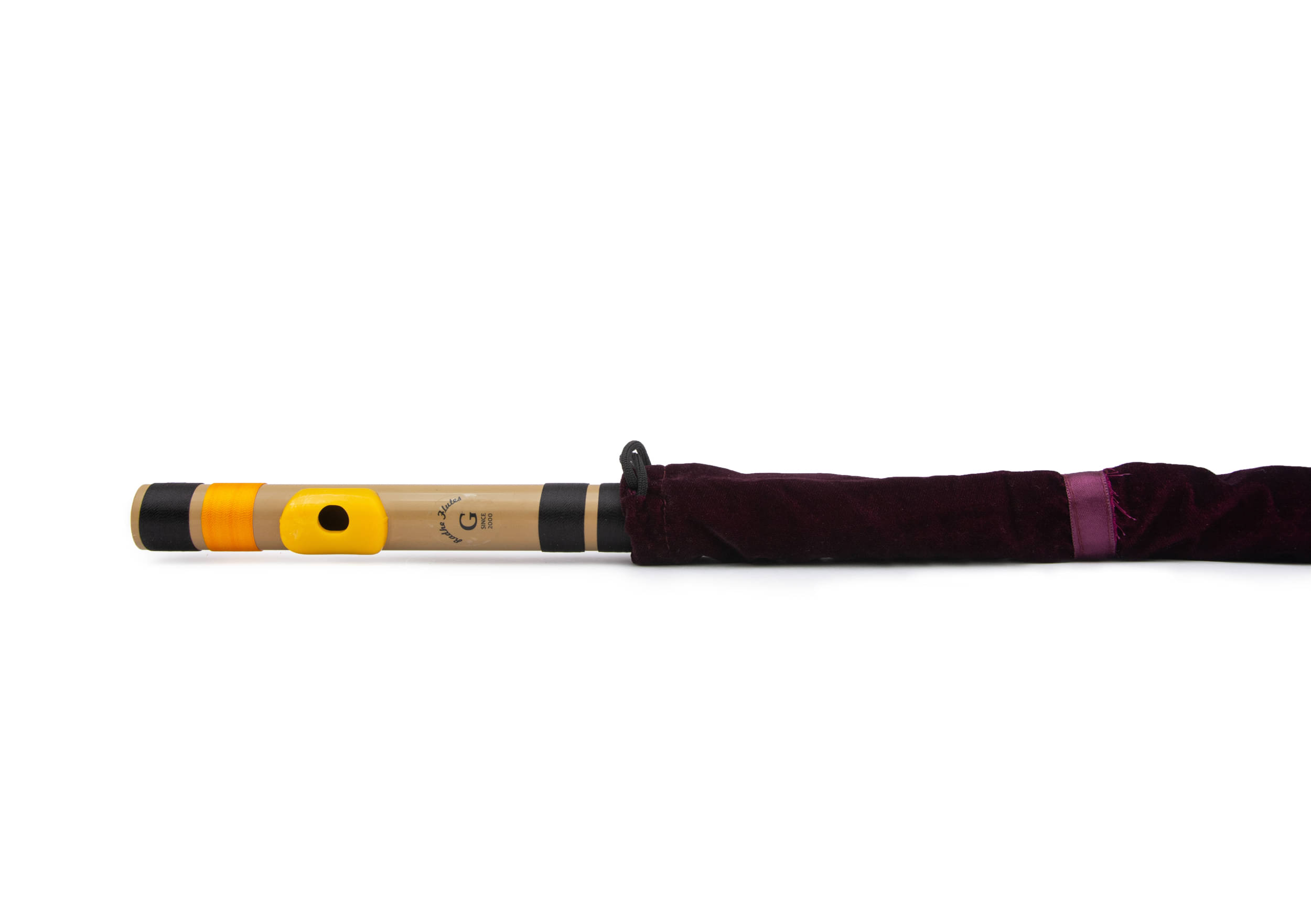     			Radhe Flutes | PVC Fiber | G Natural Bansuri | Base Octave (26 Inches) | RIGHT Handed | With VELVET COVER | HARD Cardboard Tube for Hard Case