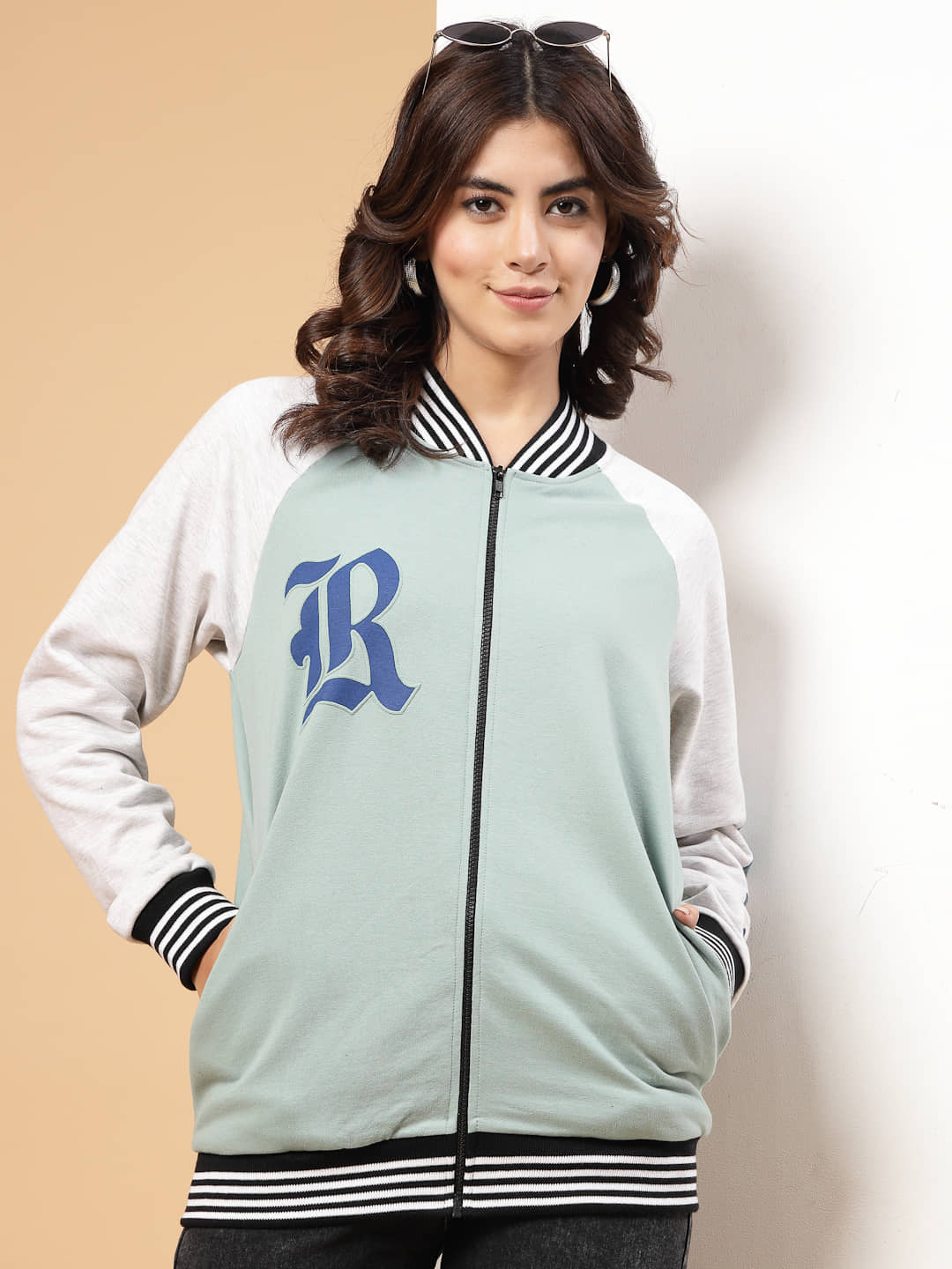 Rigo - Fleece Green Varsity Jackets - Jackets & Coats | Buy online on ZillyBuy