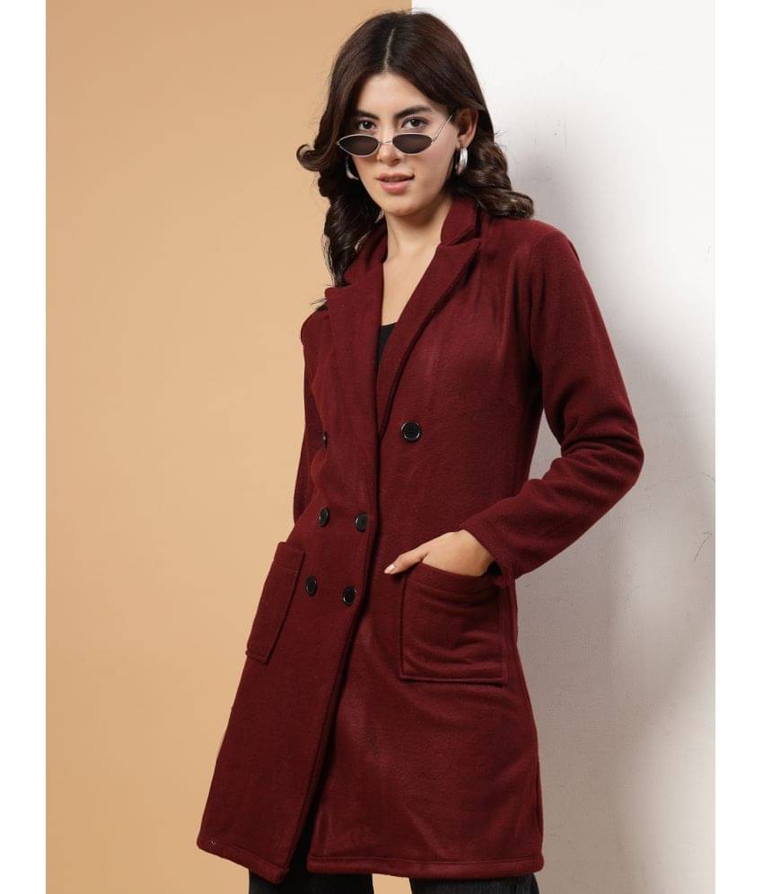 Rigo - Fleece Maroon Over coats Rigo - Fleece Maroon Over coats