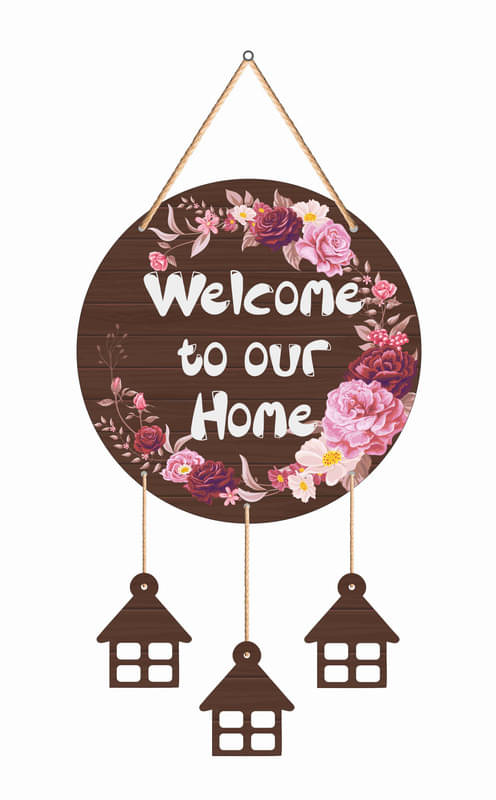     			Saf Welcome to our home Decorative Plate Multi - Pack of 1