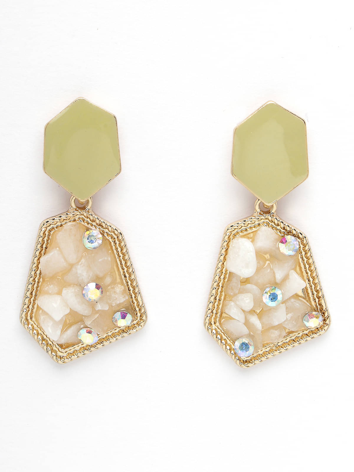     			Scintillare by Sukkhi Pink Danglers Earrings ( Pack of 1 )