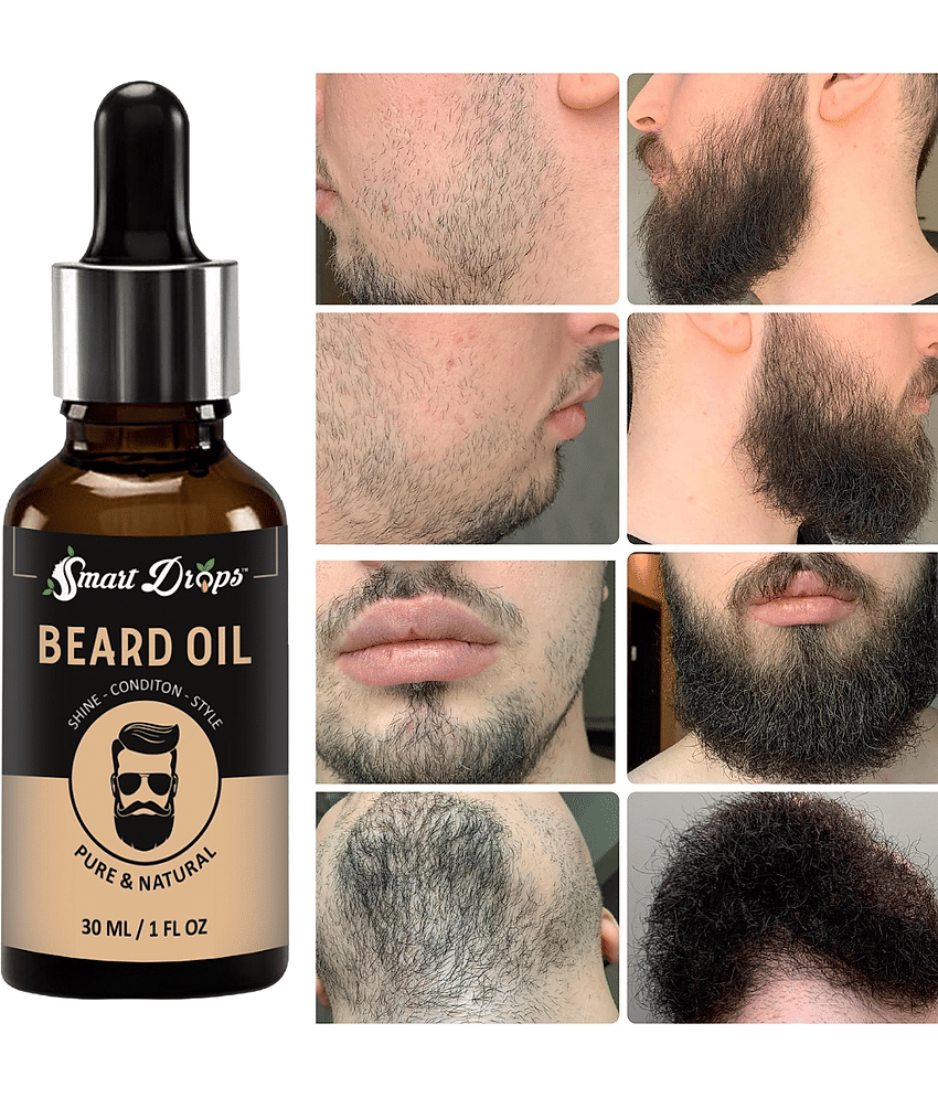 Smartdrops 30mL Promotes Beard Growth Beard Oil ( Pack of 1 ) - Beard Care and Tools | Buy online on ZillyBuy