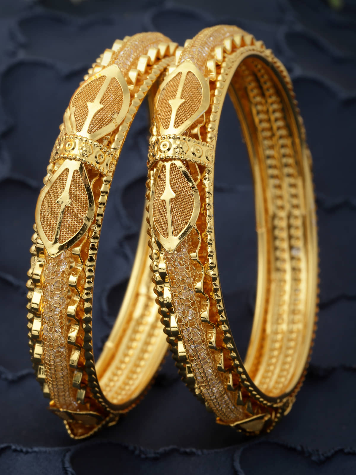 Sukkhi Gold Bangle Set ( Pack of 2 ) - Bangles & Bracelets | Buy online on ZillyBuy