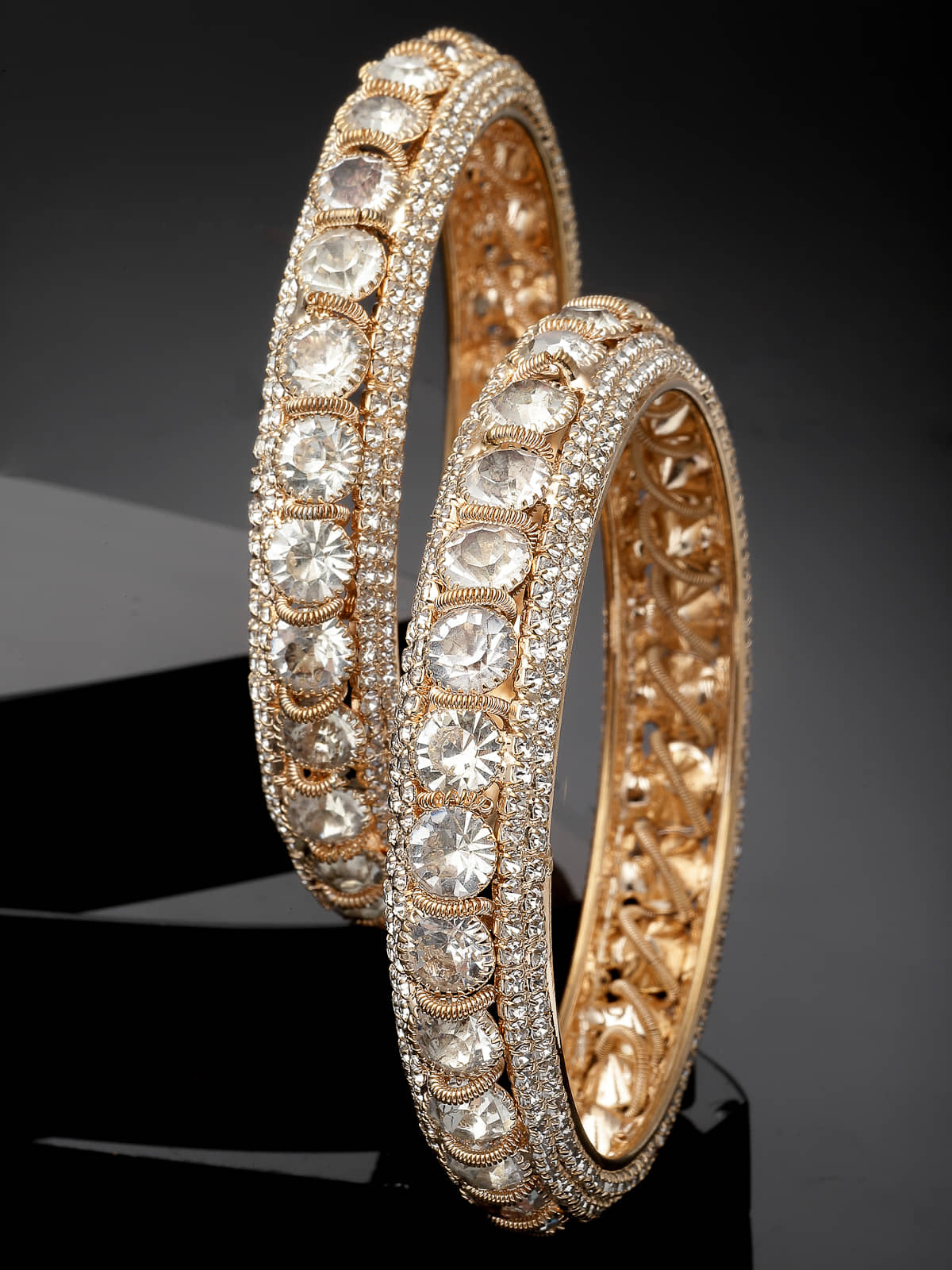 Sukkhi Gold Bangle Set ( Pack of 2 ) - Bangles & Bracelets | Buy online on ZillyBuy
