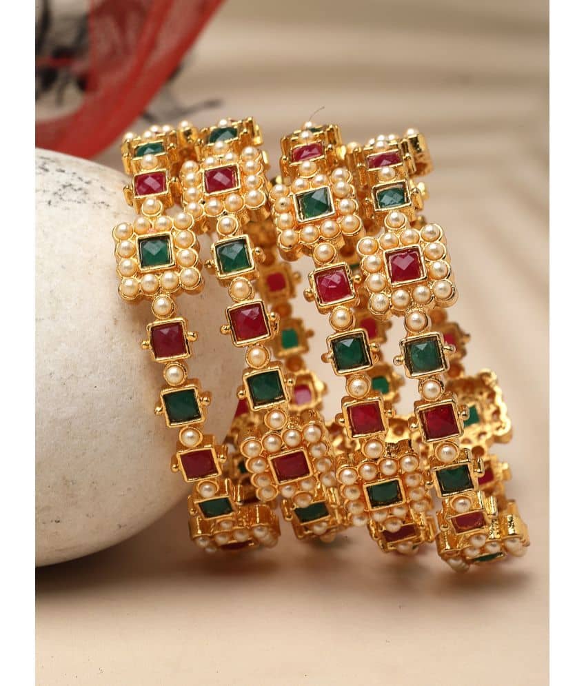 Sukkhi Multicolor Bangle Set ( Pack of 4 ) - Bangles & Bracelets | Buy online on ZillyBuy