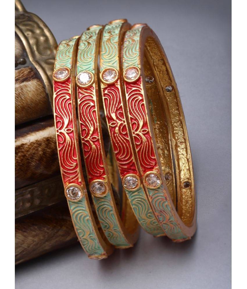Sukkhi Multicolor Bangle Set ( Pack of 4 ) Sukkhi Multicolor Bangle Set ( Pack of 4 )