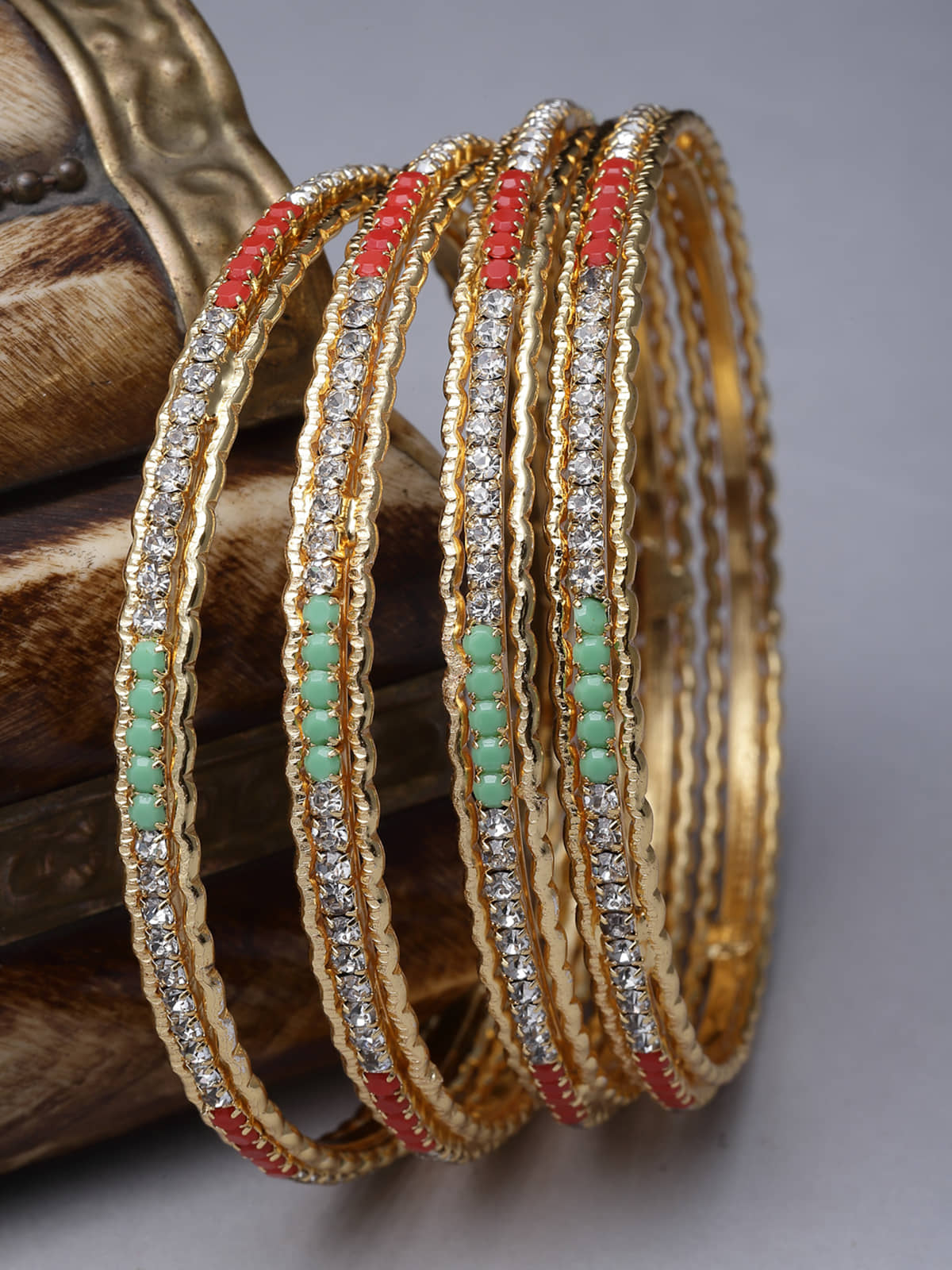 Sukkhi Multicolor Bangle Set ( Pack of 4 )