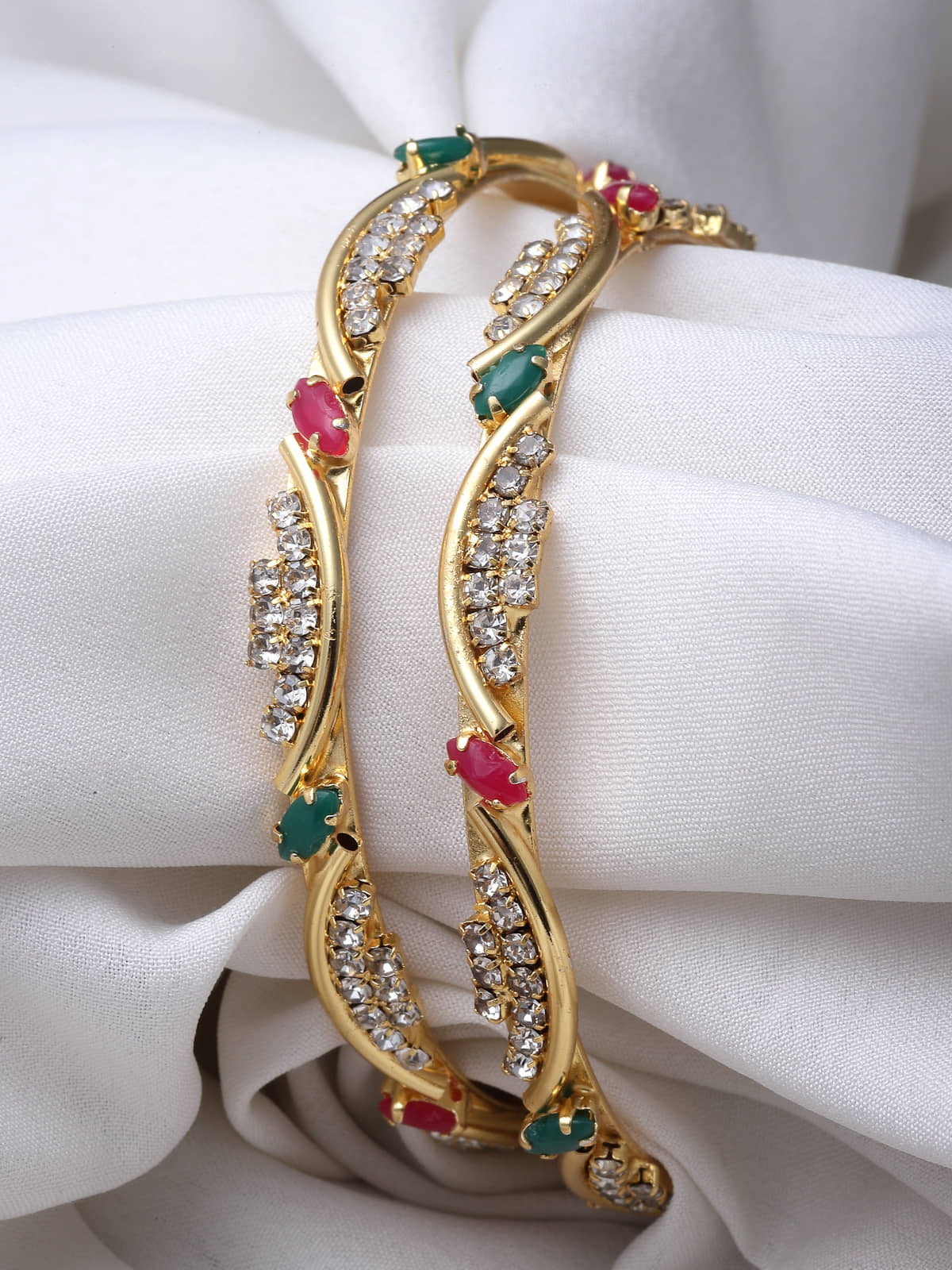Sukkhi Multicolor Bangle Set ( Pack of 2 ) - Bangles & Bracelets | Buy online on ZillyBuy