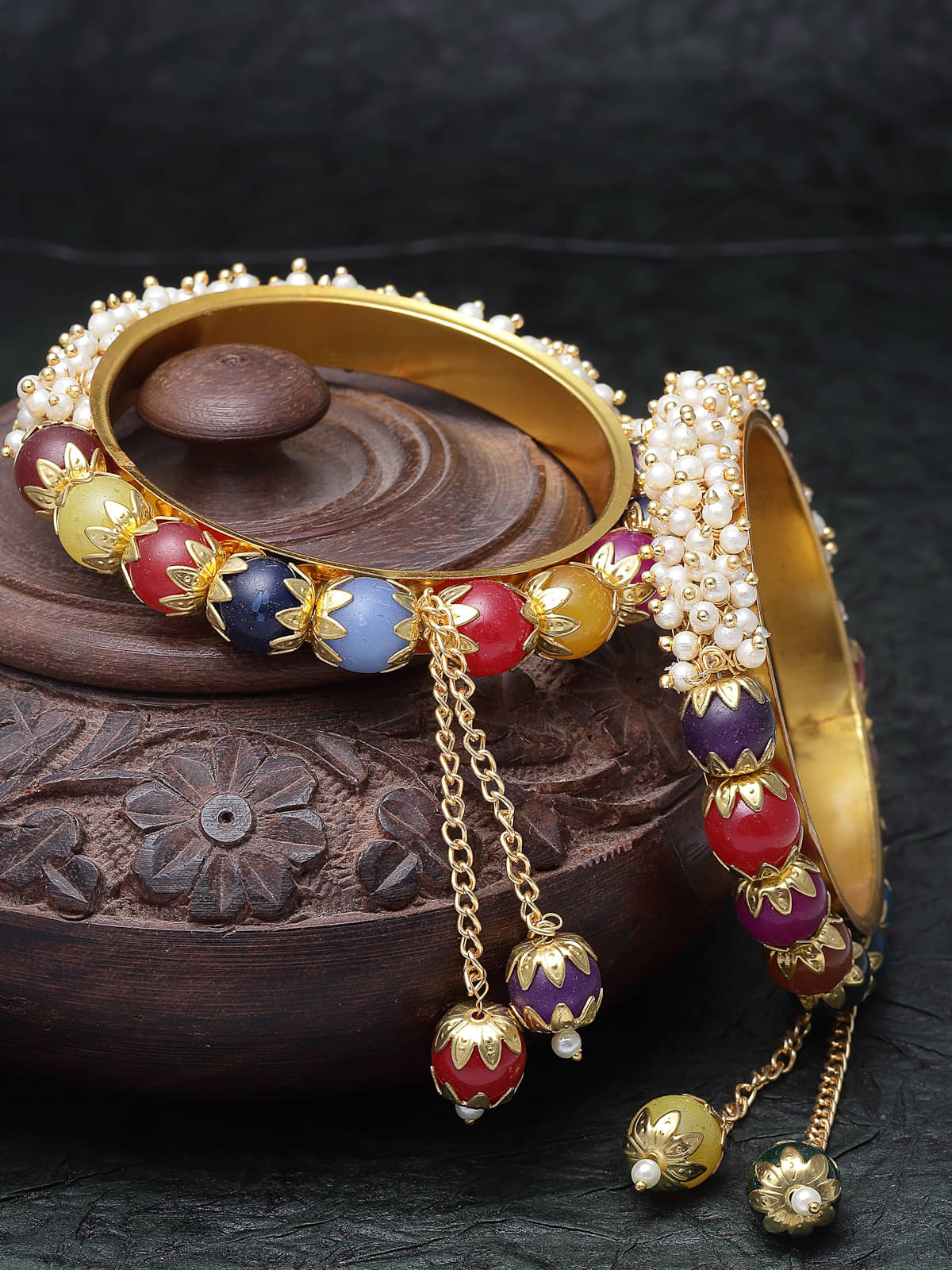 Sukkhi Multicolor Bangle Set ( Pack of 2 ) Sukkhi Multicolor Bangle Set ( Pack of 2 )