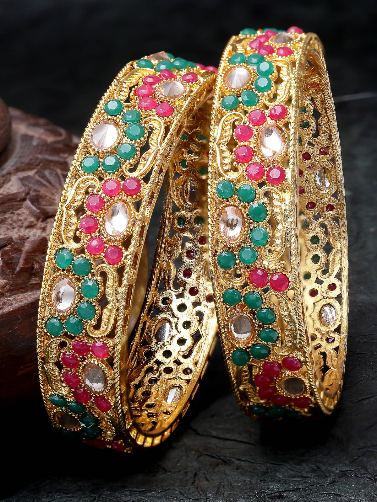 Sukkhi Multicolor Bangle Set ( Pack of 2 ) - Bangles & Bracelets | Buy online on ZillyBuy