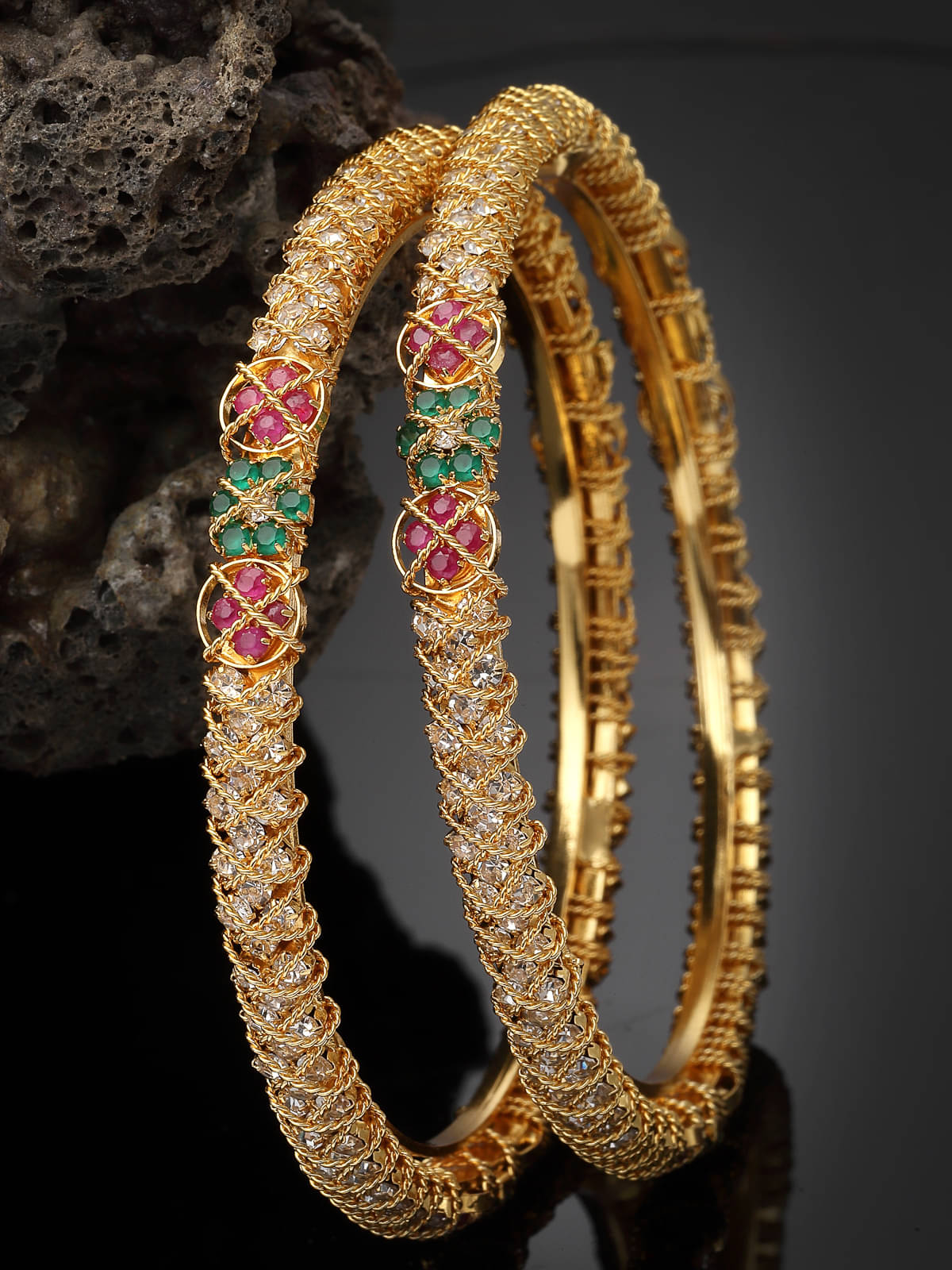 Sukkhi Red Bangle Set ( Pack of 2 ) Sukkhi Red Bangle Set ( Pack of 2 )