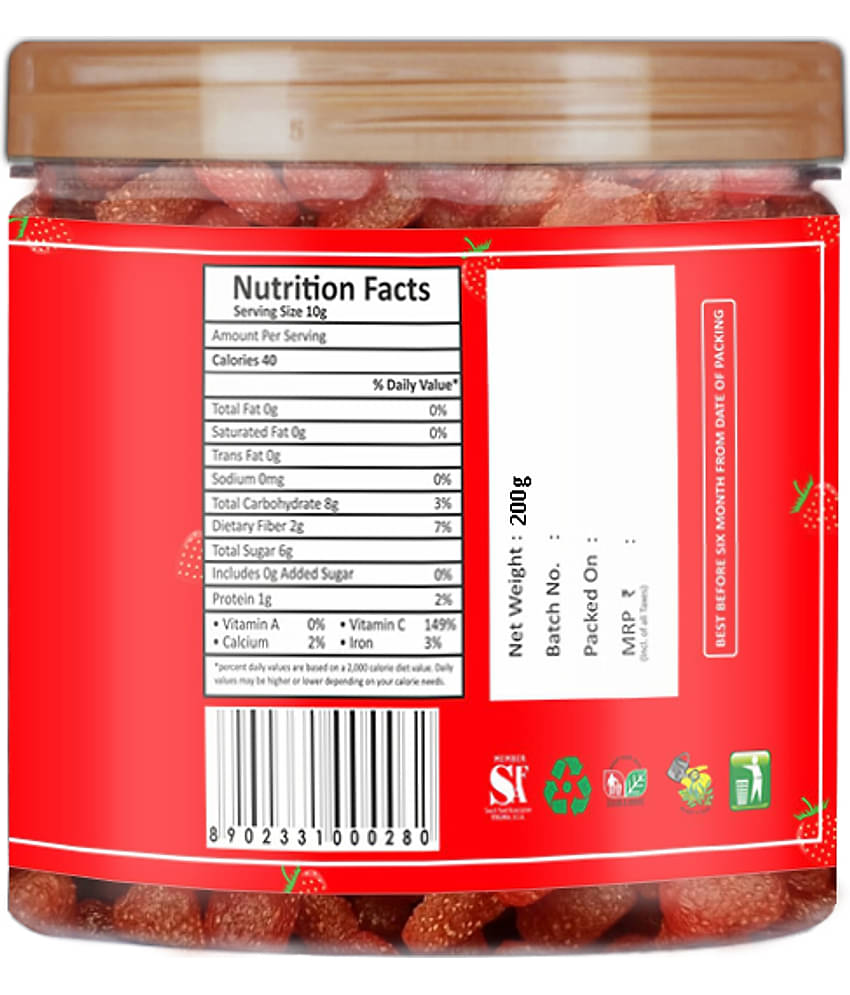YUM YUM Dried Strawberry 200g Strawberries (200 g)