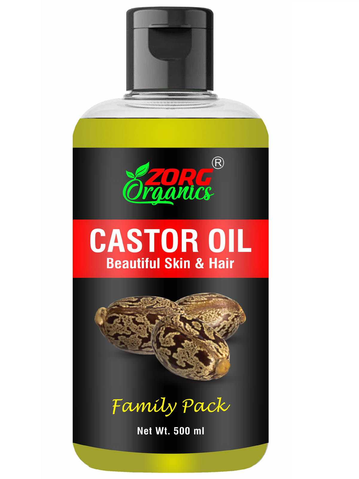     			Zorg Organics Shine Enhancing Castor Oil 500 ml ( Pack of 1 )