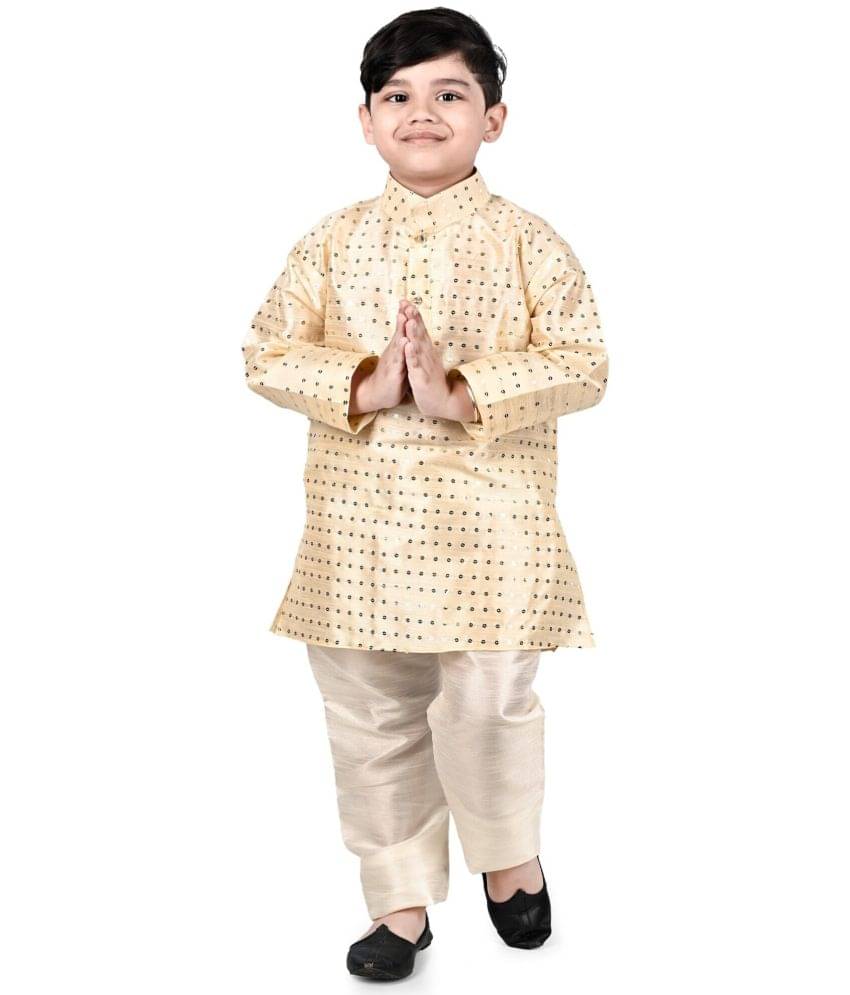 s muktar garments Pack of 1 Boys Silk ( Tan )     			s muktar garments Pack of 1 Boys Silk ( Tan )