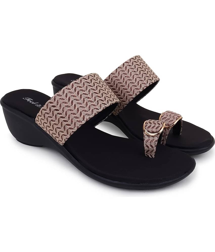 Feel It Black Women's Slip On Heels