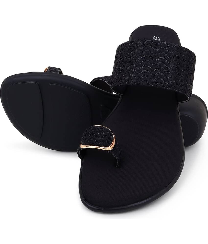 Feel It Black Women's Slip On Heels