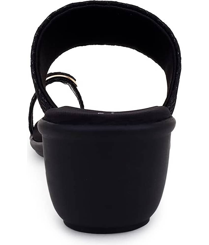 Feel It Black Women's Slip On Heels