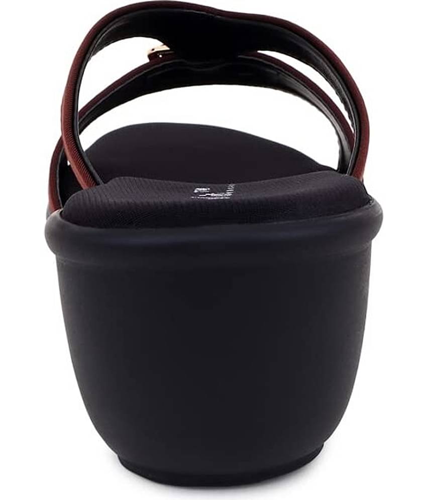 Feel It Brown Women's Slip On Heels