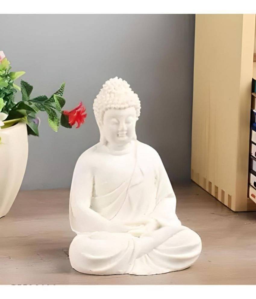     			Khushi Enterprises Samadhi Buddha Showpiece 14 cm - Pack of 1