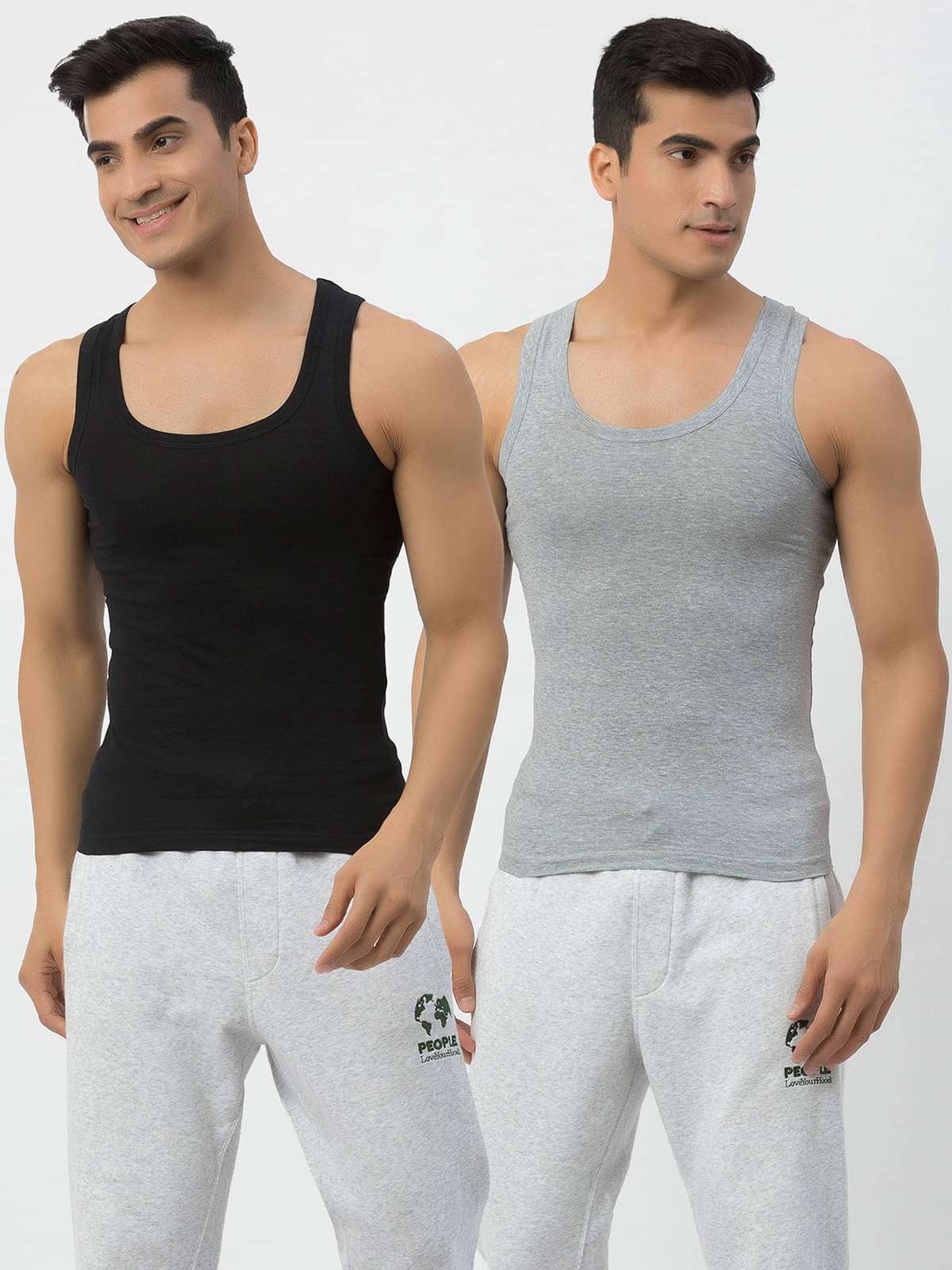 John Players Multi Cotton Blend Men's Vest ( Pack of 2 )     			John Players Multi Cotton Blend Men's Vest ( Pack of 2 )