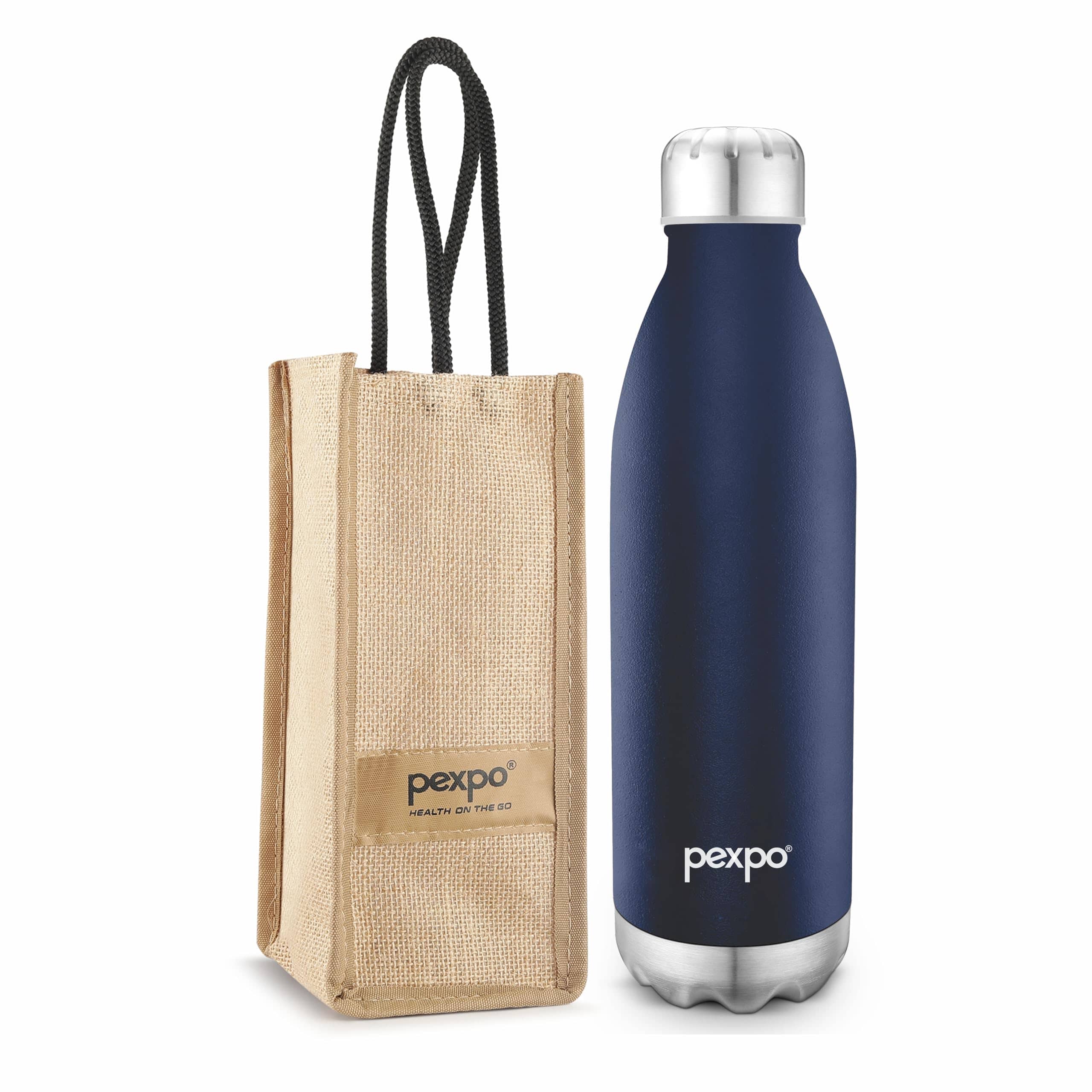 Pexpo 24Hrs Hot/Cold Blue Thermosteel Flask ( 1800 ml )