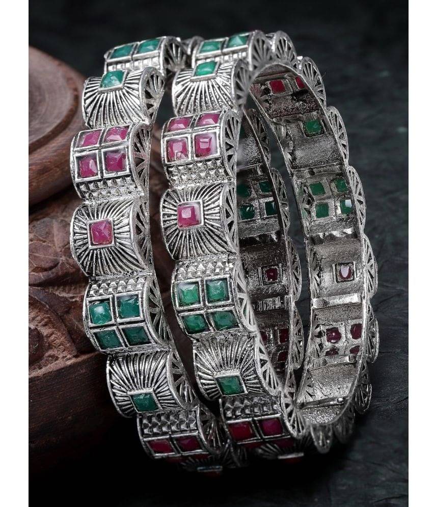 Sukkhi Silver Bangle Set ( Pack of 1 ) Sukkhi Silver Bangle Set ( Pack of 1 )
