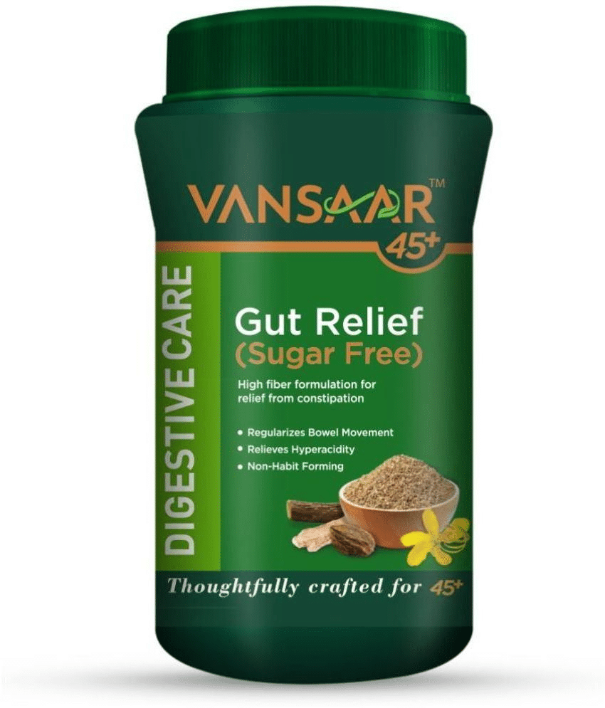     			Vansaar 45+Gut Relief(Sugar Free),100G, Stomach Cleanser For Constipation &Gas