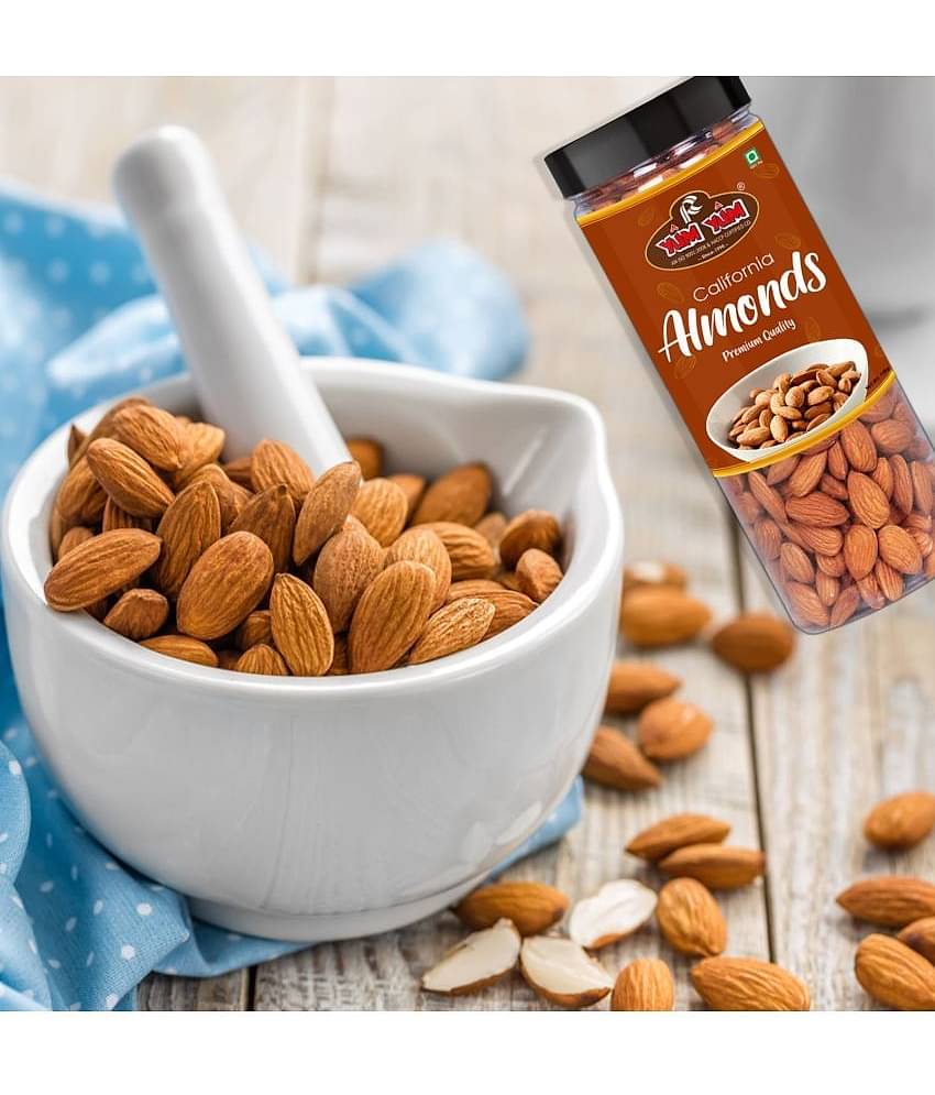 YUM YUM Premium California Almond Badam 450g (Pack of 3 -150g Each) Almonds (3 x 150 g)