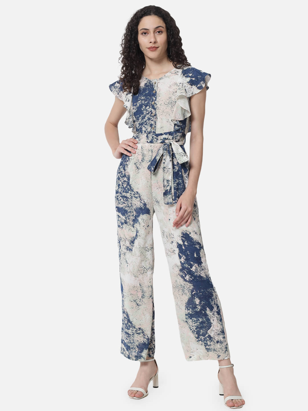     			ALL WAYS YOU Multicolor Crepe Regular Fit Women's Jumpsuit ( Pack of 1 )