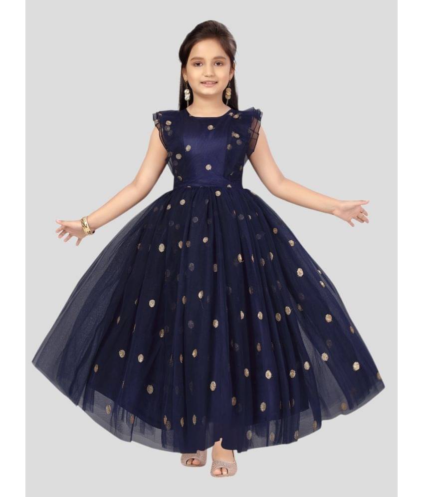     			Aarika Net Gown For Girls ( Pack of 1 , Navy Blue )