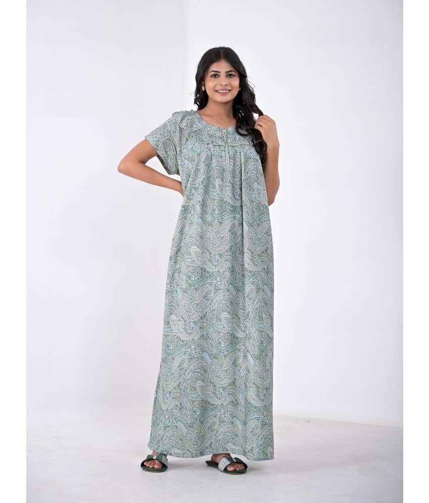 Apratim Multicolor Satin Women's Nightwear Nighty & Night Gowns ( Pack of 1 ) - Nightwear & Loungewear | Buy online on ZillyBuy