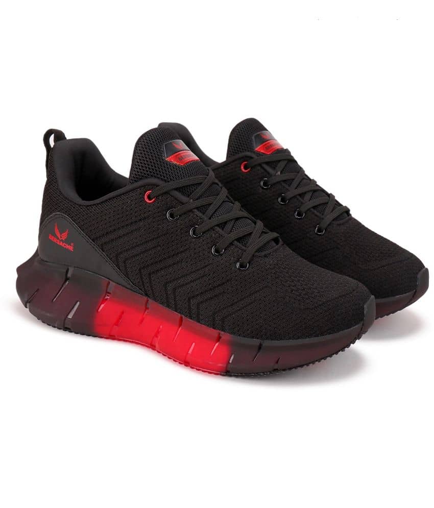 Bersache Black Men's Sports Running Shoes - Sports Shoes | Buy online on ZillyBuy