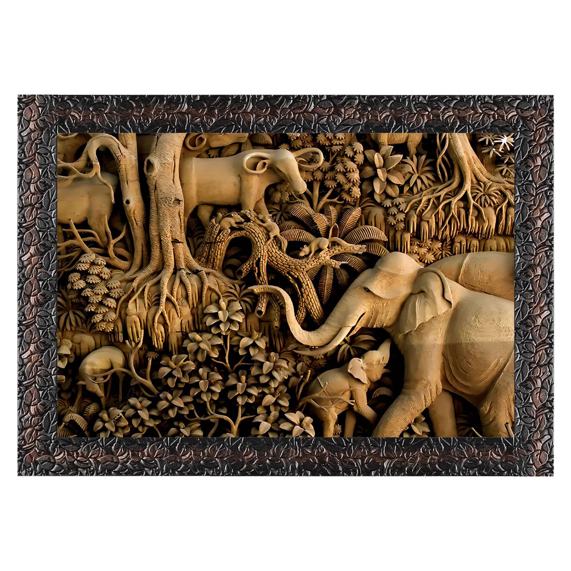 Indianara Animal Painting With Frame