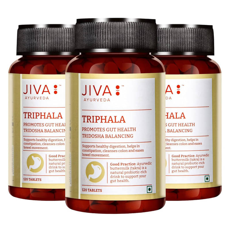     			Jiva Triphala Tablets For Immunity Booster Relives Constipation - 120 Nos (Pack of 3)