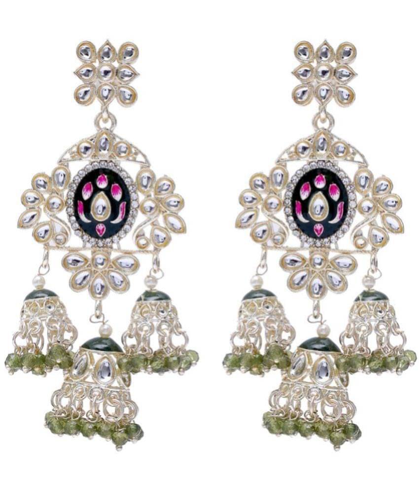     			Jiyanshi fashion Multi Color Jhumki Earrings ( Pack of 1 )