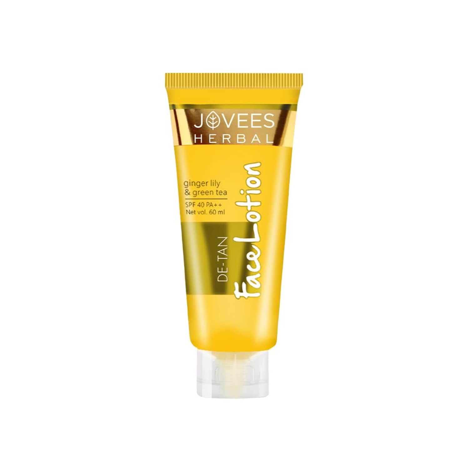Jovees Herbal De-Tan Lotion SPF 40 PA++ UVA/UVB Protection For All Skin Types 60ml (Pack of 1)