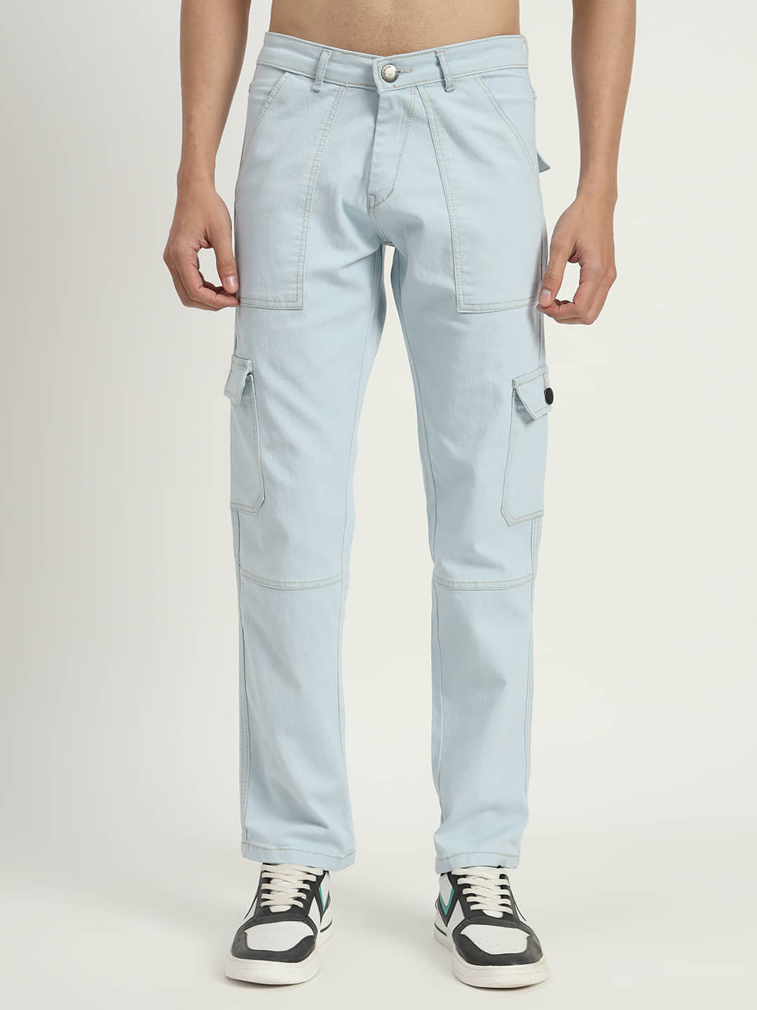 RAGZO Regular Fit Basic Men's Jeans - Light Blue ( Pack of 1 ) - Jeans | Buy online on ZillyBuy