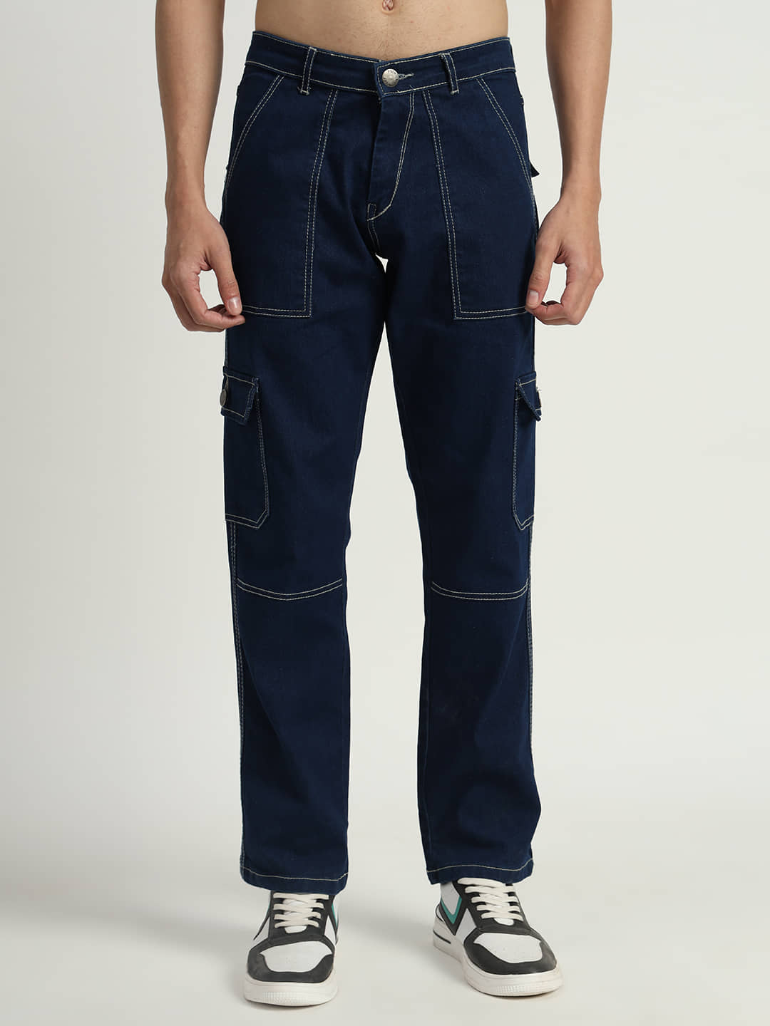 RAGZO Regular Fit Basic Men's Jeans - Navy Blue ( Pack of 1 ) - Jeans | Buy online on ZillyBuy