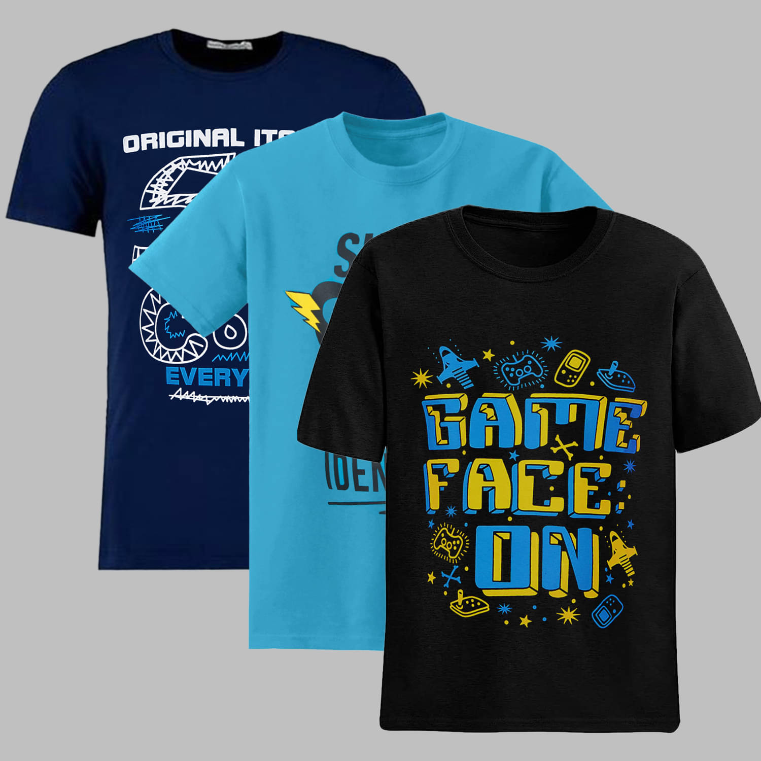     			Santee Pack of 2 Boys Cotton Blend T-Shirt ( Multicolor )