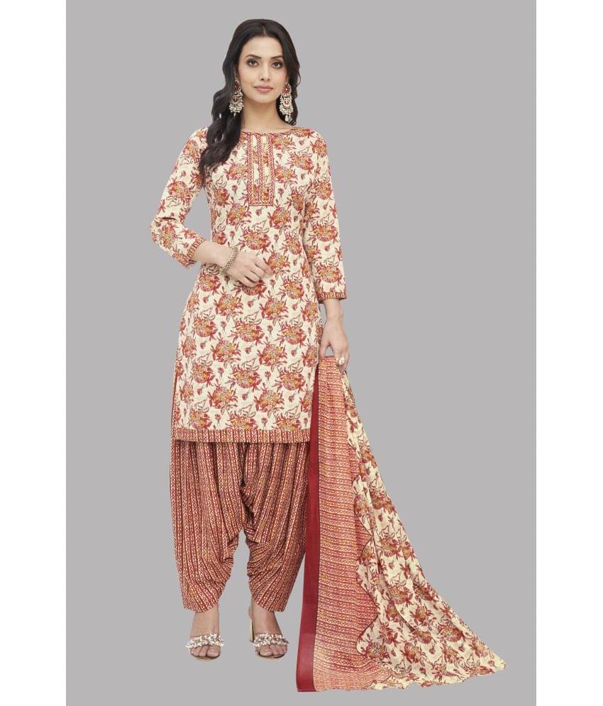     			SIMMU Unstitched Cotton Printed Dress Material - Multicolor ( Pack of 1 )