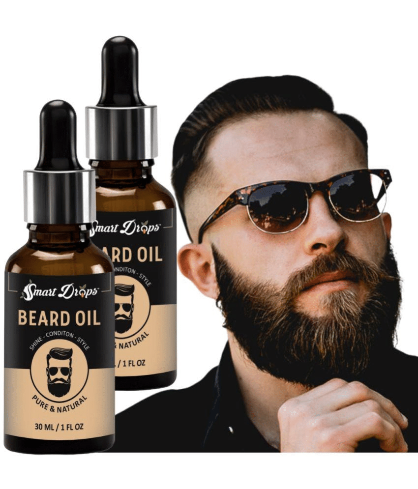     			Smartdrops 60mL Fights Frizz Beard Oil ( Pack of 2 )