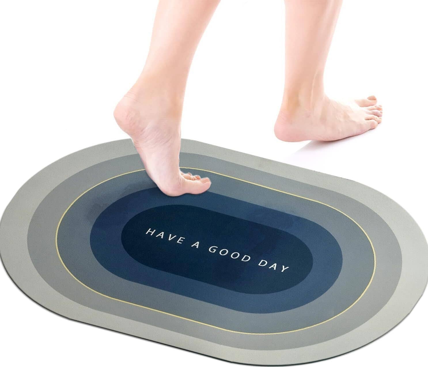 Status Anti-skid Others Bath Mat 40x60 cm ( Pack of 1 ) - Blue