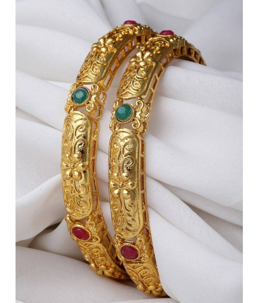     			Sukkhi Gold Bangle Set ( Pack of 2 )
