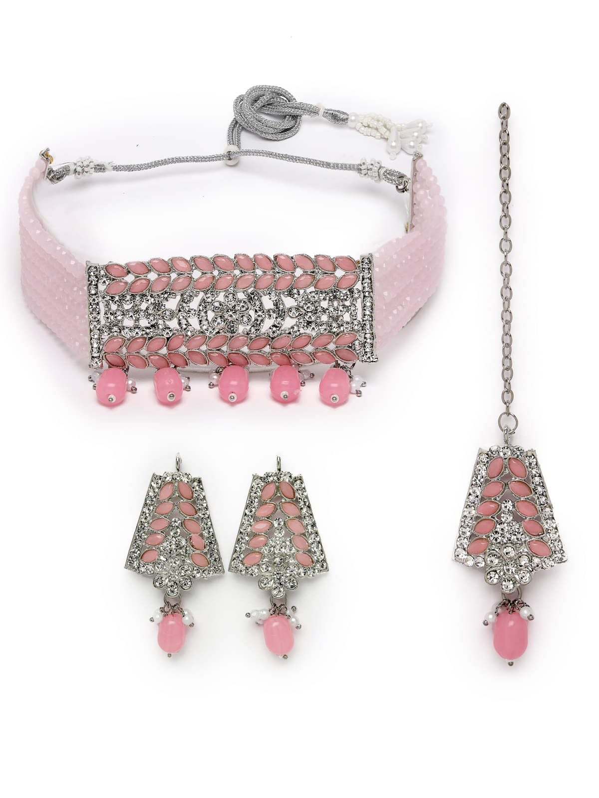     			Sukkhi Pink Alloy Necklace Set ( Pack of 1 )