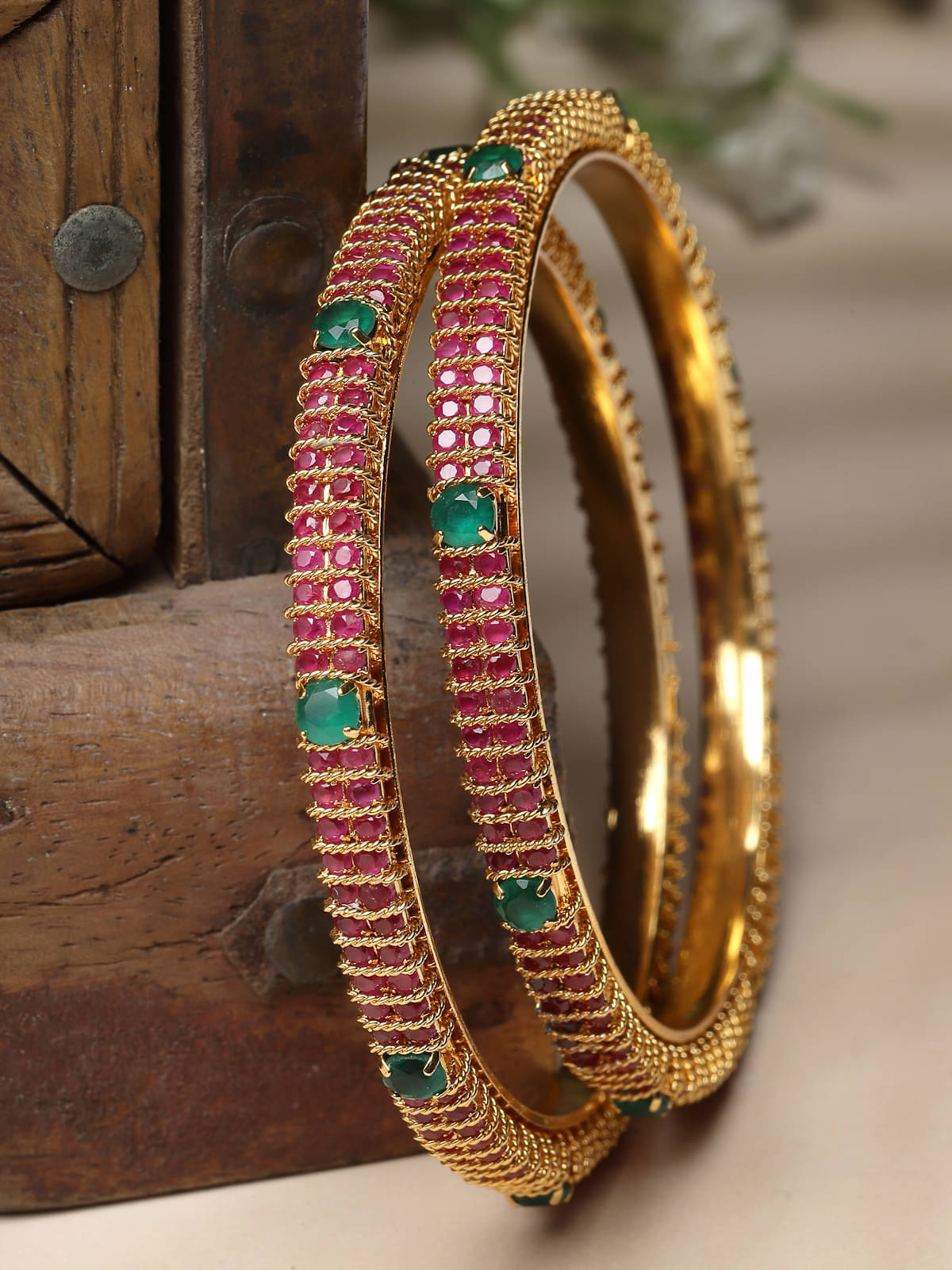 Sukkhi Red Bangle Set ( Pack of 2 ) Sukkhi Red Bangle Set ( Pack of 2 )